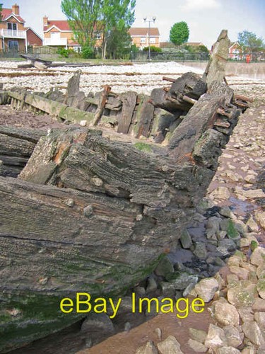 Photo 6x4 old barge - old,