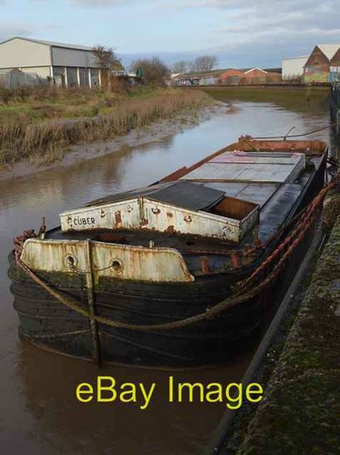 Photo 6x4 barge river - barge,,